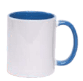 11oz White Mug - Inner & Handle Colour