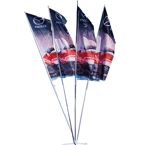 Cluster Flag 4m x 4 Pole