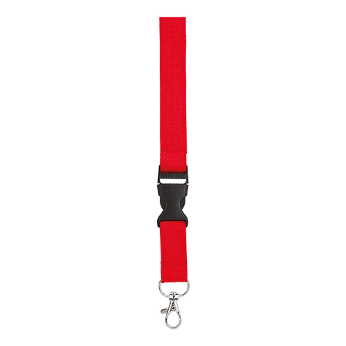 Woven Lanyard With Plastic Buckle