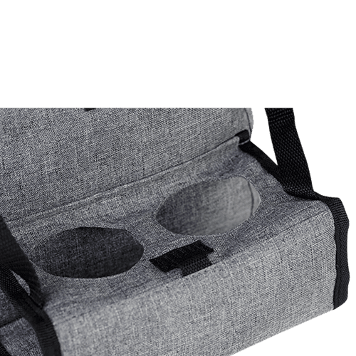 Cooler with Folding Cup Holders