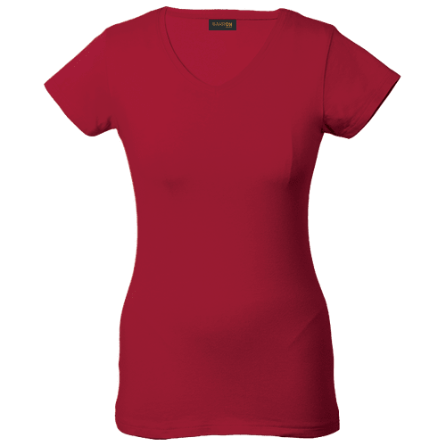 Ladies 170g Slim Fit V-Neck T-Shirt