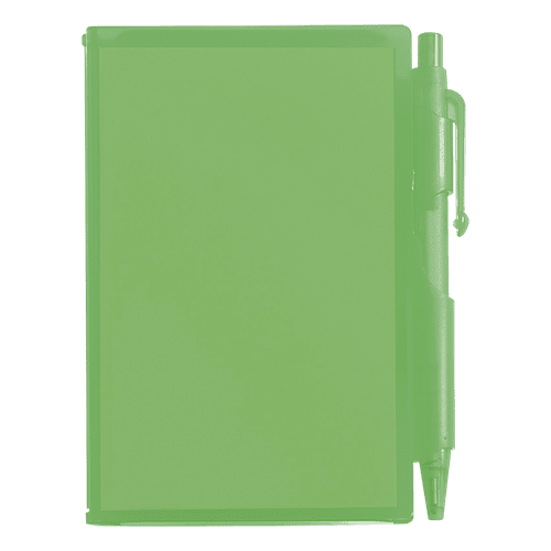 Notebook and Pen in Plastic Case