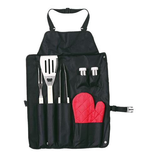 6 Piece Barbeque Set in Apron