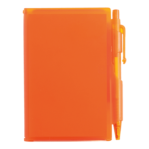 Notebook and Pen in Plastic Case