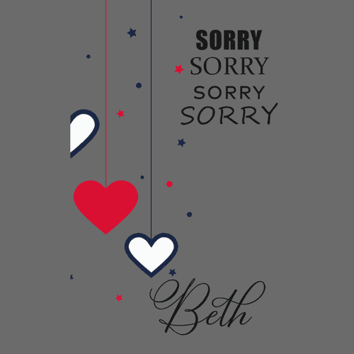 Personalized Apology Greeting Card