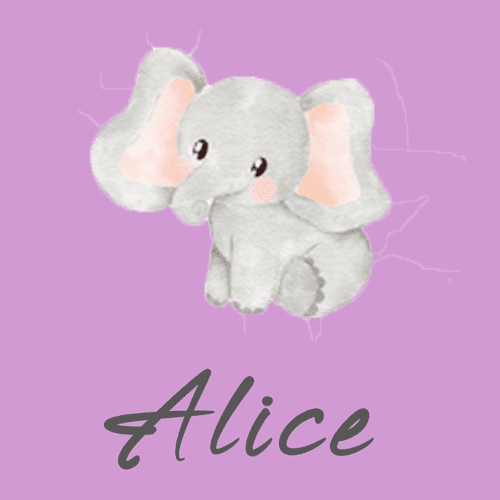 Personalized Baby Girl Greeting Card