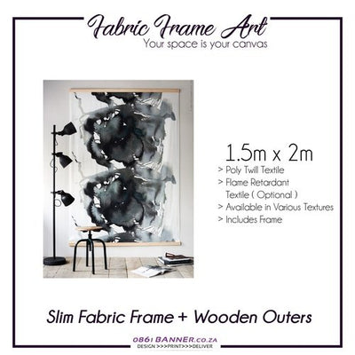 Slim Fabric Frame + Wooden Outers