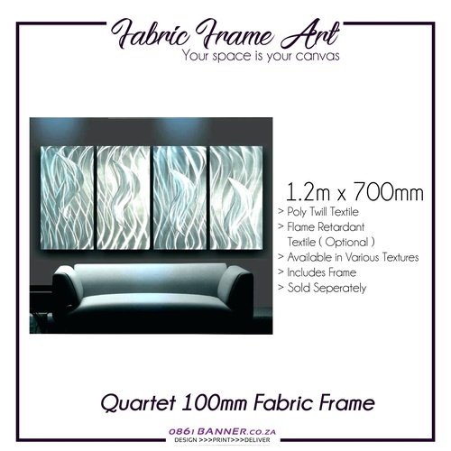 Quartet of 100mm Fabric Frames