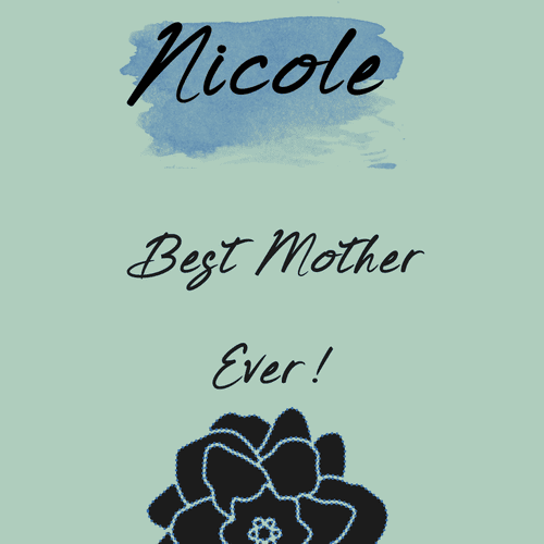 Personalized Best Mom Ever Greeting Card