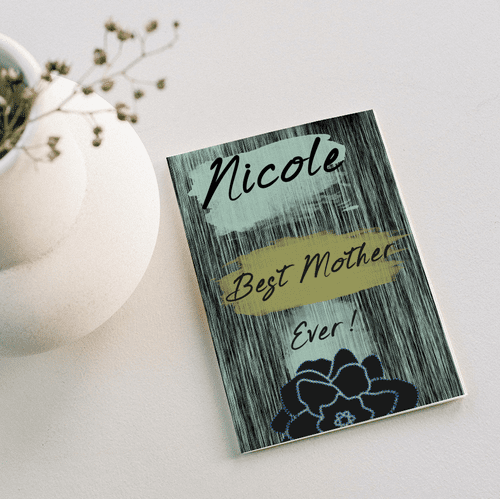 Personalized Best Mom Ever Version 2 Greeting Card