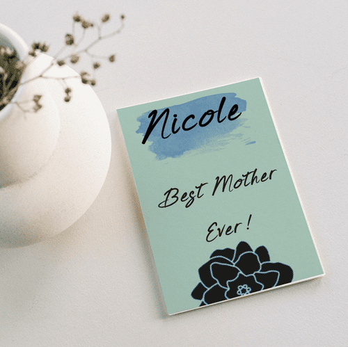 Personalized Best Mom Ever Greeting Card