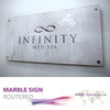 Marble Routered Sign