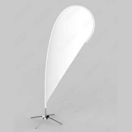 aluminium + fibre glass Tear Drop Flag