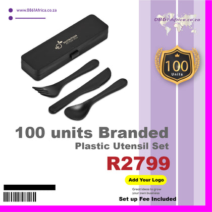Branded utensil set