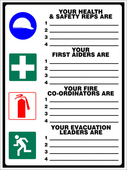 Health & Safety rep safety sign (M135 A)