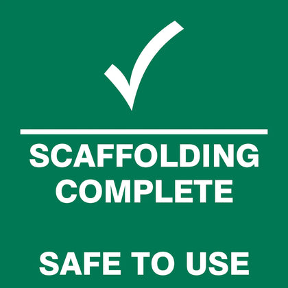 Scaffolding Safe For Use safety sign (MV34)