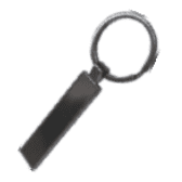 Slim Blank Metal Keyring