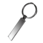 Slim Blank Metal Keyring