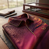 Crimson Ember Golf Shirt