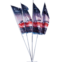 Cluster Flag 4m x 4 Pole