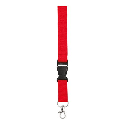 Woven Lanyard With Plastic Buckle