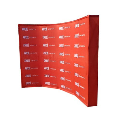 3.75m x 2.25m Curved Banner Wall