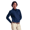 Ladies Basic Poly Cotton Blouse Long Sleeve