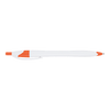 Slim White Barrel Ballpoint Pen