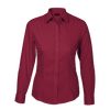 Ladies Basic Poly Cotton Blouse Long Sleeve