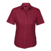 Ladies Basic Poly Cotton Blouse Short Sleeve