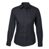 Ladies Basic Poly Cotton Blouse Long Sleeve
