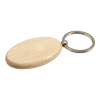 Oval Wooden Keychain