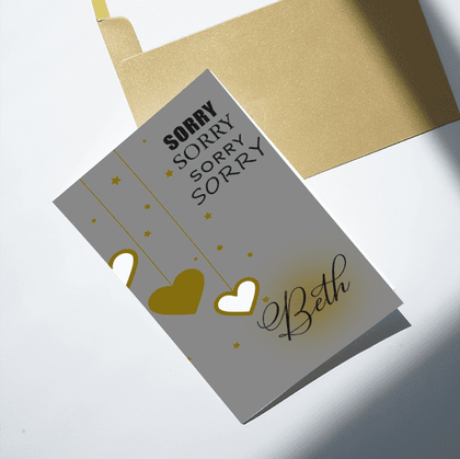 Personalized Apology V2 Greeting Card