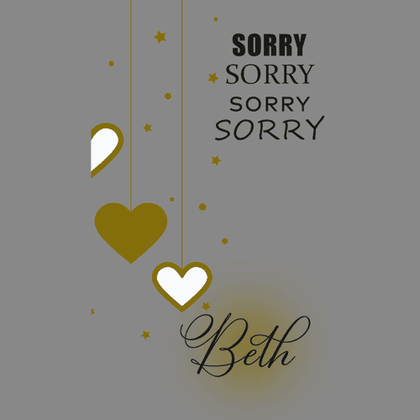 Personalized Apology V2 Greeting Card