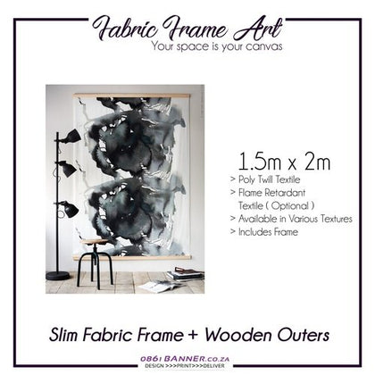 Slim Fabric Frame + Wooden Outers